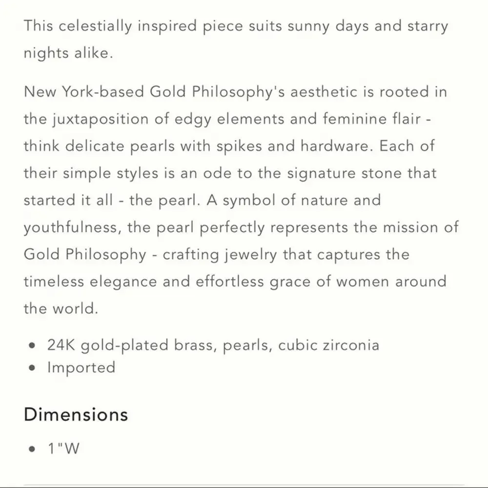 NEW Anthropologie Gold & Pearl Star Galaxies Ring